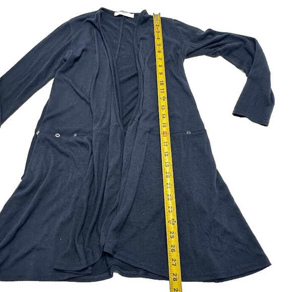 Womens Cardigan 2 Quinze Heures Paris Trente Blue France Long Lightweight - Picture 3 of 8